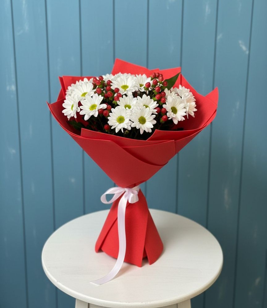 Букет цветов из: Хризантемы в Воздвиженском Ставропольского края