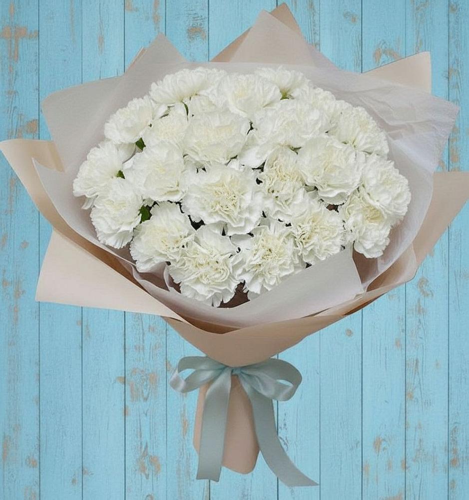 Букет цветов из: Гвоздики в Воздвиженском Ставропольского края