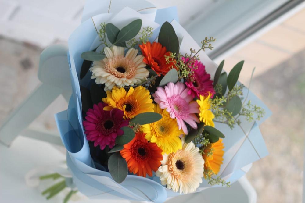 Букет цветов из: Герберы в Воздвиженском Ставропольского края