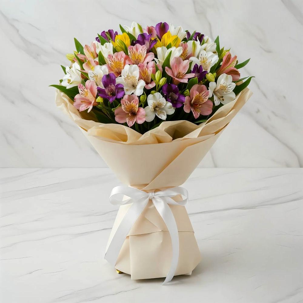 Букет цветов из: Альстромерии в Воздвиженском Ставропольского края