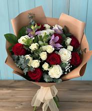 Букет цветов из:  Розы и Альстромерии в Воздвиженском Ставропольского края