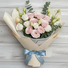 Букет цветов из:  Лизиантусы #REPLACE_PRED# Воздвиженском Ставропольского края