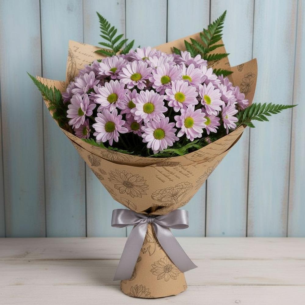 Букет цветов из: Хризантемы в Воздвиженском Ставропольского края