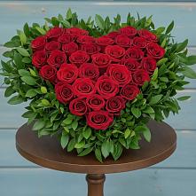 Цветочная композиция из Розы в виде сердца #REPLACE_PRED# Воздвиженском Ставропольского края