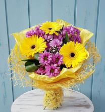 Букет цветов из:  Хризантемы и Герберы в Воздвиженском Ставропольского края