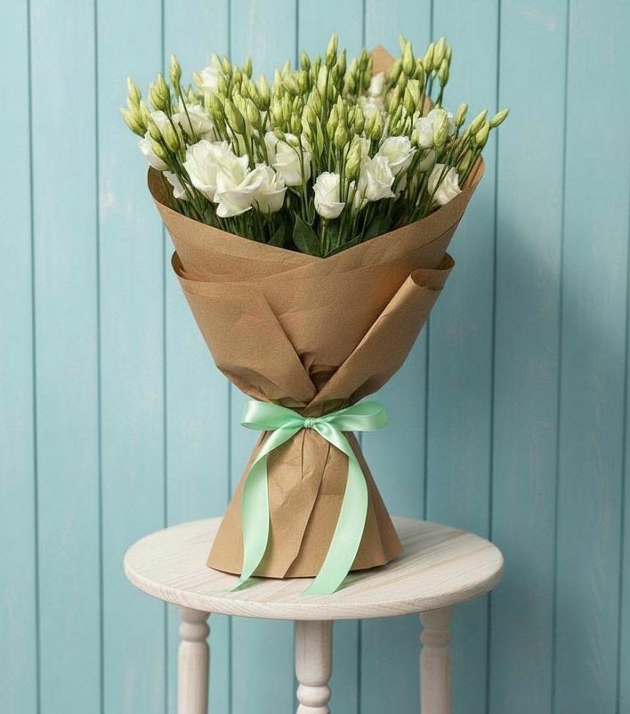 Букет цветов из: Лизиантусы в Воздвиженском Ставропольского края