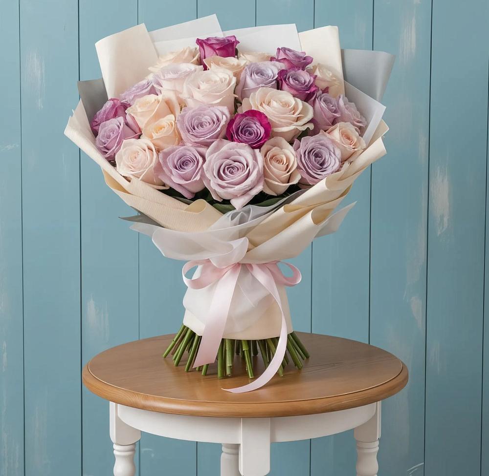 Букет цветов из: Розы в Воздвиженском Ставропольского края