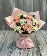 Букет цветов из:  Гвоздики, Розы и Хризантемы в Воздвиженском Ставропольского края