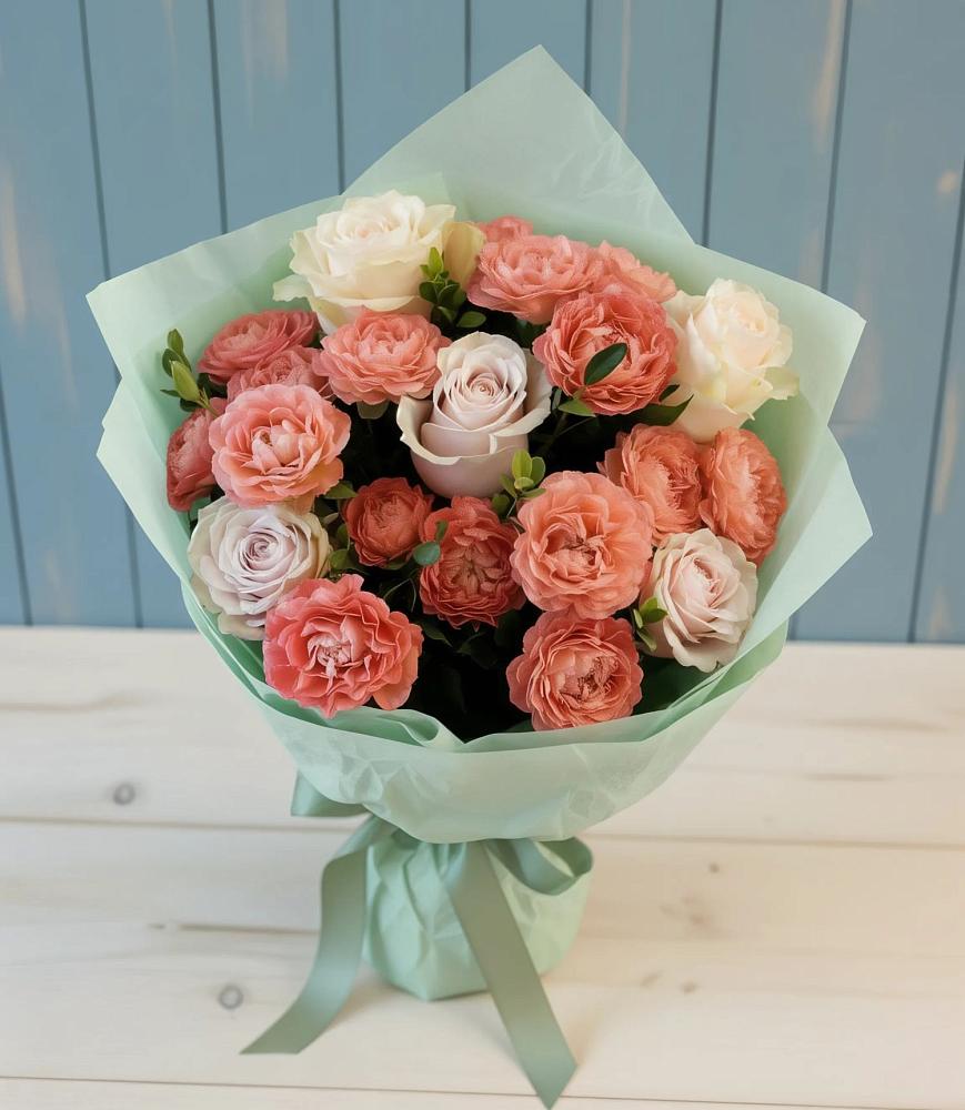 Букет цветов из: Розы в Воздвиженском Ставропольского края