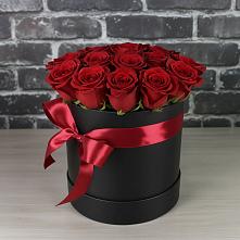 Цветочная композиция из Розы в шляпной коробке #REPLACE_PRED# Воздвиженском Ставропольского края
