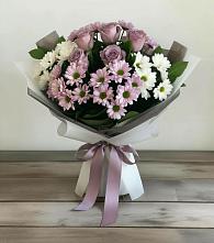 Букет цветов из:  Хризантемы и Розы в Воздвиженском Ставропольского края
