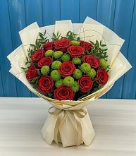 Букет цветов из:  Розы и Хризантемы в Воздвиженском Ставропольского края