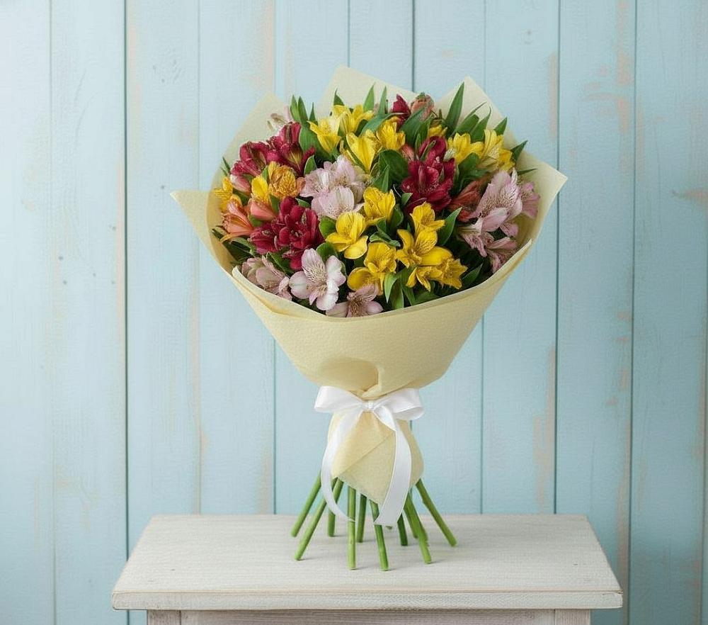 Букет цветов из: Альстромерии в Воздвиженском Ставропольского края
