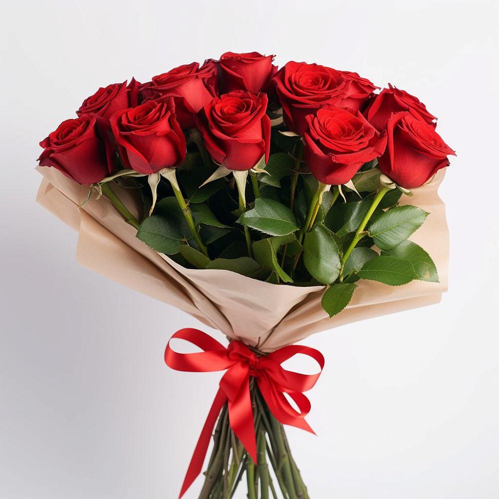 Букет 11 Красных роз Эдлесс Лав в Воздвиженском Ставропольского края