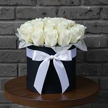 Цветочная композиция из Розы в шляпной коробке в Воздвиженском Ставропольского края